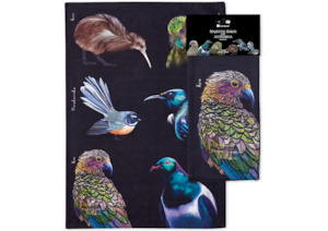 Nz Birds Tea Towel