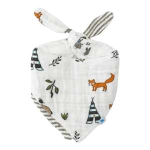 Little Unicorn Cotton Muslin Reversible Bandana Bib - Forest Friends