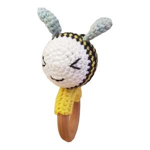 Made 4 Mackenzie Bee Rattle/Teether