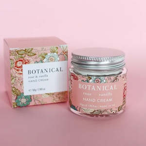 Internet only: Botanical Rose & Vanilla Hand Cream 50g