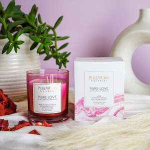 Internet only: Pure Love Candle with Rose Quartz