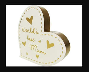 Heartfelt Best Mum Wooden Sign