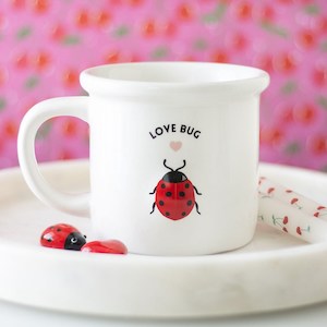 Internet only: Love Bug Mug with 3D Ladybird