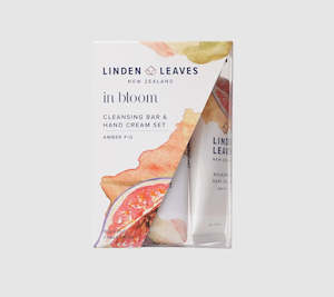 Linden Leaves Pink Petal Hand Cream & Clensing Bar Set