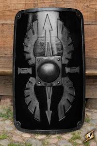 Game: Square Scutum Shield - Black - 100x65 cm