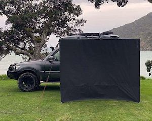 Kiwi Camping: Kiwi Tuatara Front Wall For Side Awning 2.5m