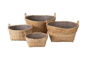 9 Outdoor Furniture: Excalibur Elimina Oval Pot Set (set Of 4)