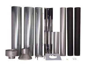 Kent Freestanding Flue Kit Wth Reflector