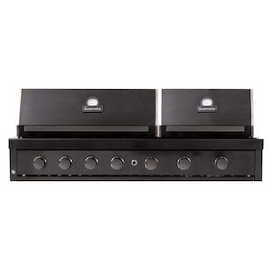 Products: Nova Graphite 6b Twin Hood Built-in Bbq (c1-l1-p1)