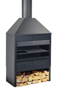 Kent Tekapo Outdoor Fireplace Inc Pizza Ston, Brick, Glove