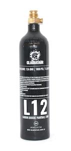 Sporting equipment: GladiatAir 12oz CO2 CYLINDER W/ PIN VALVE