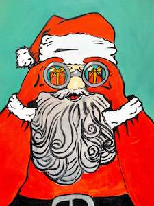 Pop Art - Peeping Santa | 17/12/2024 - Good Neighbour, Hamilton