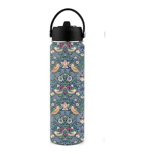 William Morris Design Water Bottle - Strawberry Thief