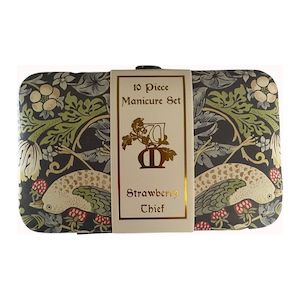 Furniture: William Morris Design Manicure Set - Strawberry Thief