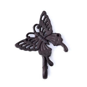 Furniture: Cast Iron Butterfly Hook