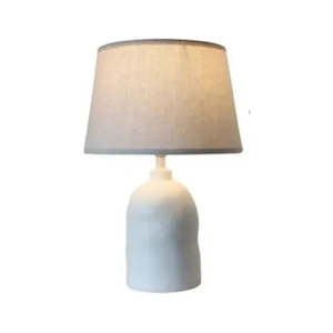 Leah Ceramic Lamp - White