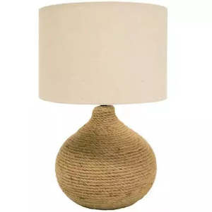 Furniture: Rope Ceramic Lamp