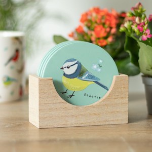 Furniture: Set of 4 British Birds Coasters