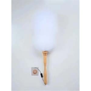 Sheepskin Duster w/Wooden Handle