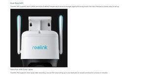 Reolink TrackMix Wi-Fi 8MP/4K Dual-Lens PTZ Camera