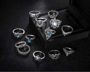 Boho Ring Set 13 pcs