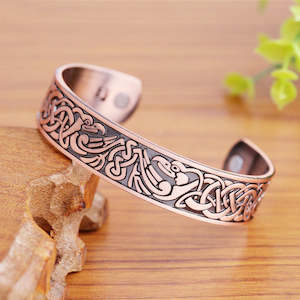 Copper Viking Cuff Bracelet Magnetic Healthcare