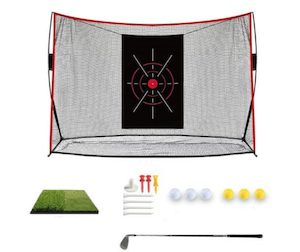 Gaming Sports: Golf Hitting Cage Practice Net