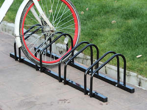 4-Slots Floor Mounted Bike Stand Bike Rack