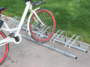 6-Slots Floor Mounted Bike Stand Bike Rack