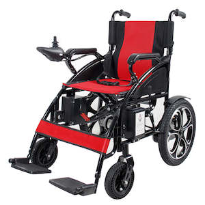 Medical Supplies: Brand New Electric Wheelchair Foldable - Red