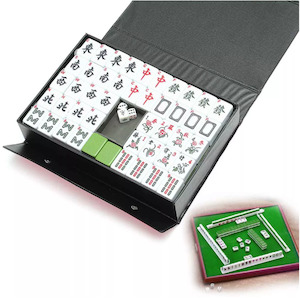 Baby Gear: Mahjong Game 144 White / Green Backed Tiles