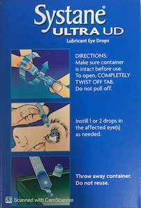 Pharmacy: Systane Ultra UD Lubricating Eye Drops 25*0.5ml