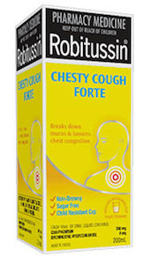 Robitussin Chesty Cough Forte 200 ml Pharmacy Medicine Quantity Restriction (1) Applies