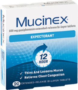 Pharmacy: Mucinex Expectorant 20 Tablets