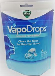 Vicks Vapodrops Cooling Peppermint 24 Lozenges