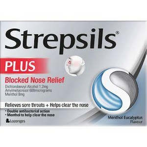 Strepsils plus Sore throat & Blocked Nose Lozenges 36