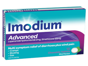 IMODIUM ADVANCED CHEWABLE TABLETS 2MG 12