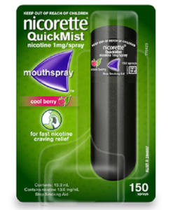 Nicorette QuickMist Mouth Spray 150 sprays Cool Berry