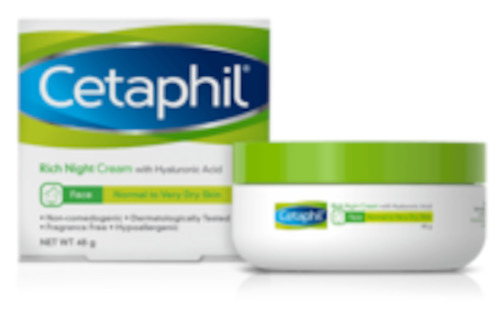 Cetaphil Face Rich Night Cream with Hyaluronic Acid 48g