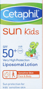 Pharmacy: Cetaphil sun kids Liposomal lotion spf 50+ very high protection 150 ml