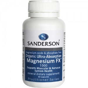 Sanderson Organic Ultra Magnesium FX 60 Tablets