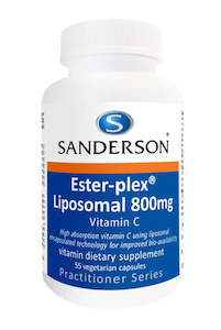 Pharmacy: Sanderson Ester-plex Liposomal 800mg Vitamin C 55 Capsules