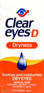 Clear Eyes D Dryness Eye Drops 15ml