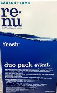 B&L Renu fresh duo pack contact lens 475 ml