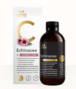 Harker Herbals Echinacea, Vitamin C + Zinc