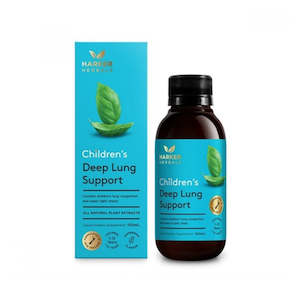 Pharmacy: Harker Children Deep Lung Support Children's Lung Clearing Syrup Sweet Fruit Mint 150ml