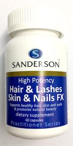 Pharmacy: Sanderson Hair Lashes Skin Nails FX 60 Capsules