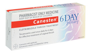 Canesten 6 Day Pessary For Vaginal Thrush - Pharmacist Only Medicine