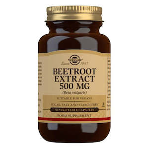 Pharmacy: Solgar Beetroot Extract 500mg Vegetable 90 Capsules