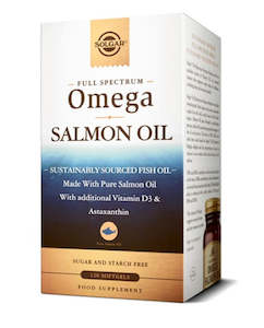 Pharmacy: Solgar Full Spectrum Omega Salmon Oil 120 softgels